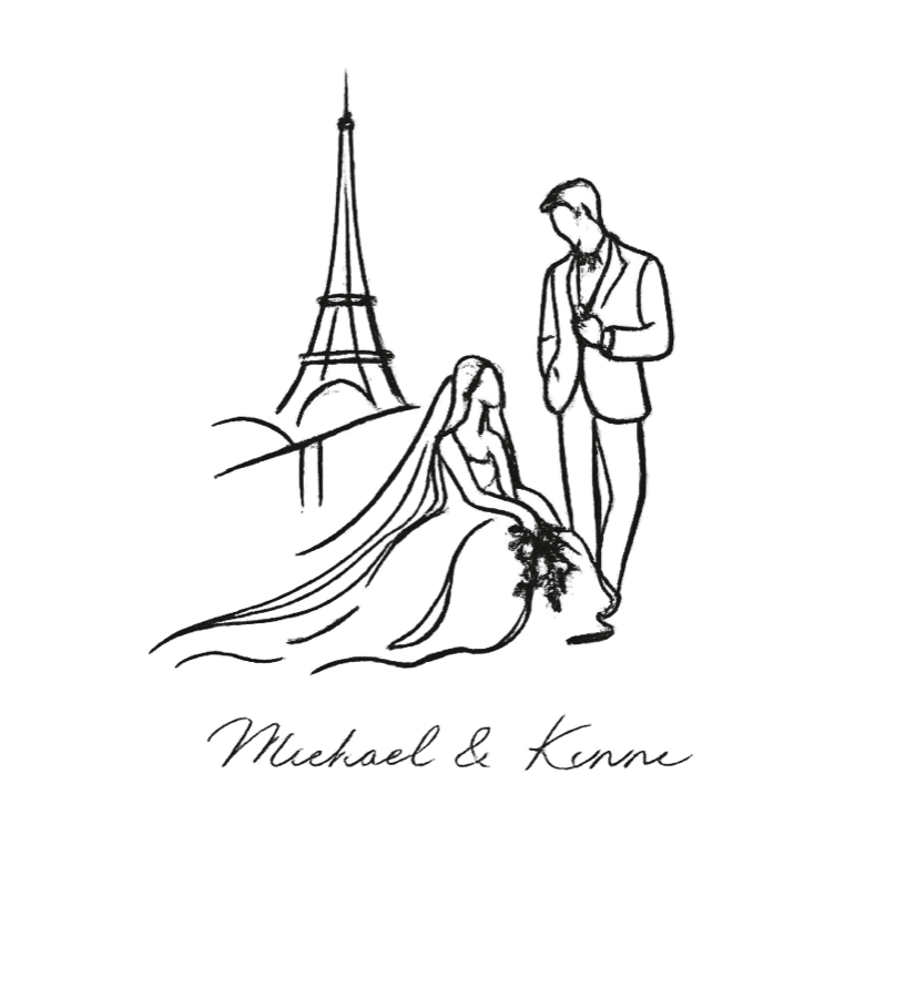 Michael 與 Kinni 婚禮標誌